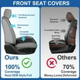 thumbnail image 6 of HQBQBUG Full Set for Honda CR-V 2007-2025 Car Seat Covers,Waterproof Durable Premium Leather Car Seat Protector,Comfortable Anti-Slip Stylish Sport Seat Cover(Black Grey,5 Seats), 6 of 10
