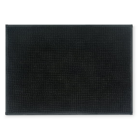 Mainstays Noodle Black Bath Rug, 17" x 24"