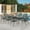 No Cushion, variant on 9-Piece Patio Dining Set for 8, All Weather Cast Aluminum Outdoor Funiture Table and Chairs Set - 94.5" Rectangular Table and 8 Dining Chairs, 2" Umbrella Hole