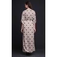 thumbnail image 2 of Bimba Rayon Leaves,Floral & Diamond Geometric Printed Womenâ€™s Long MaxiÂ&nbsp;DressÂ&nbsp;Gown with Side Slit-XXX-Large, 2 of 6