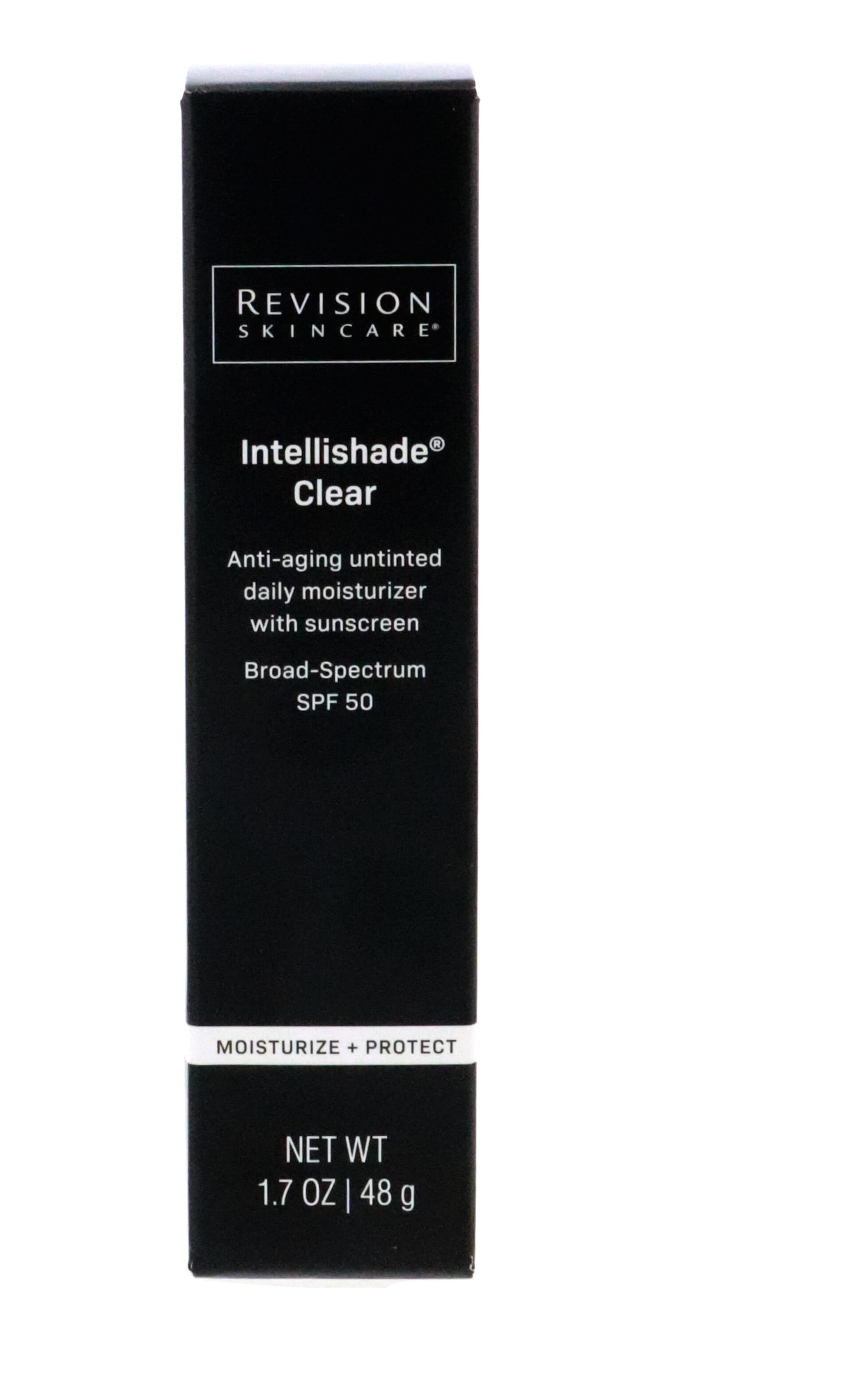 Revision Skincare IntellishadeÂ® Clear, Anti Aging Daily Moisturizer with SPF 50, Untinted and Oil Free, with Peptides and Hyaluronic Acid, 1.7 oz