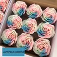 thumbnail image 3 of Boc 9Pcs/Box Luminous Soap Rose Flower Delicate Texture Essential Valentine‘s Day Scented Flowers Soap Home Decor, 3 of 10