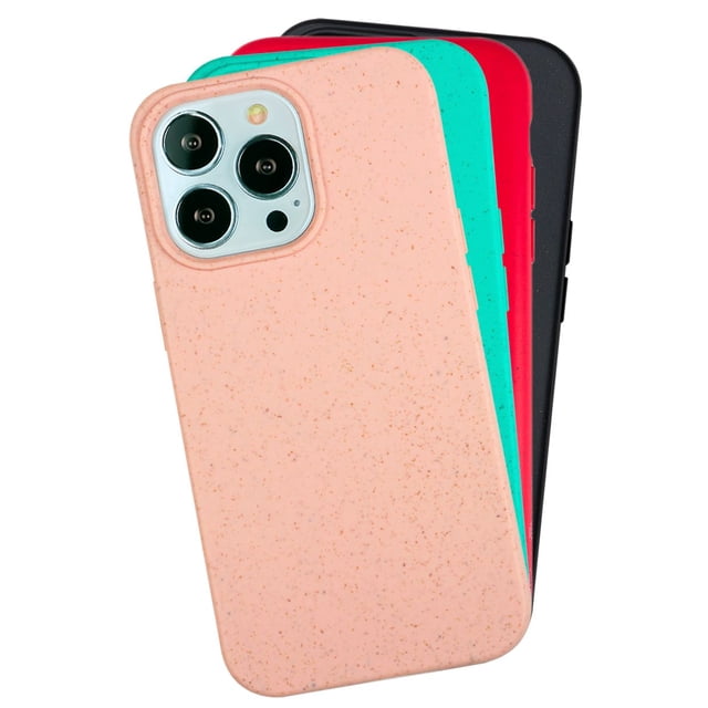 Funda para iPhone 13 Pro Max, Case InstaCase Biodegradable Rosa EcoFriendly iPhone 13 Pro Max, Protector para iPhone 13 Pro Max Biodegradables