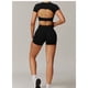 thumbnail image 2 of Conjuntos de entrenamiento for mujer, 2 piezas, sujetador deportivo, camiseta sin mangas, polainas de cintura alta, gimnasio, Yoga, ropa activa, Top de entrenamiento for mujer, 2 of 6