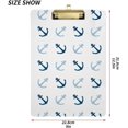 thumbnail image 3 of Coolnut Anchor Clipboard, Acrylic Standard A4 Letter Size Clip Board with Low Profile Clip for Office, Classroom, Doctor, Nurse and Teacher, 12.5"x9", 3 of 7