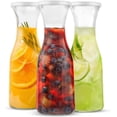 thumbnail image 1 of Juego de 3 garrafas de vidrio KooK de 1035 ml con tapa, aptas para lavavajillas, 1 of 7