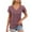 Red, variant on Edvintorg Women Dressy Casual Tops Business Work Blouses Summer Shirts Lace Short Sleeve V Neck Outfits 2026 Fashion Clothing