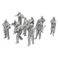 thumbnail image 1 of 10 figuras en miniatura de soldados a escala 1:35, juego de juguetes para hombres, dioramas de resina de 5 cm, minifiguras para mesa de ,, 1 of 8