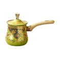 thumbnail image 1 of lingqin Coffee Pot Melting Pot Comfortable Handle with Lid Easy to Clean Kitchenware Tea 900mL, 1 of 9