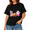Black-50, variant on A cute Halloween T-shirt with a pink ghost pumpkin bat pattern
