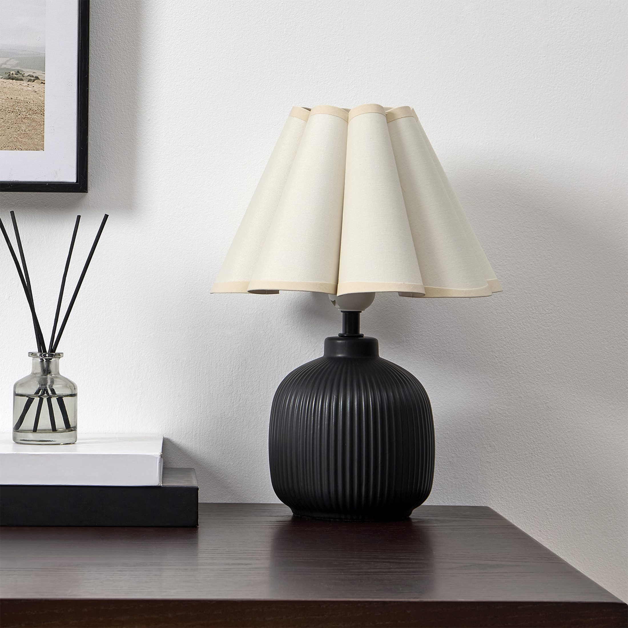 Home Decor Collection 12.5" Black Ceramic Table Lamp photo 2