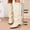 White, variant on Womens Knee High Boots Wide Calf Chunky High Heel Boots Fashion Fold Over Boot (Brown 41)