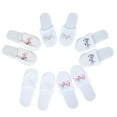thumbnail image 1 of Chaussons Jetables, 5 Paires de Lettres de Mariée Fournitures de Mariage Technologie Avancée, 1 of 8