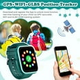 thumbnail image 6 of SHANNA Smart Watch for Kids with GPS 4G HD Touchscreen Watch with Phone GPS Tracker Real-Time Location SOS Video Call Voice Chat Camera for Boys Girls Gift, Green, 6 of 10