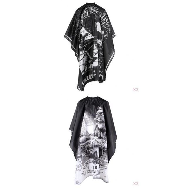 6pcs Capas De Pelo Vestido De Peluquería Delantal Protector Capas De Peluquero Zulema 6 capas de corte de pelo.