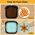 thumbnail image 2 of ZIVACATE Silicone Air Fryer Liners 3 Pack Foldable Square Silicone Pot Basket Bowl Liner Baking Tray Air Fryer Inserts Accessories Reusable 8 Inch,Blue, 2 of 7