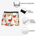 thumbnail image 4 of Disketp Flower Chicken Men's Boxer Briefs,Soft and Breathable Cotton Underwear with ComfortFlex Waistband, 4 of 7