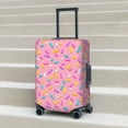 thumbnail image 3 of Wukai Pink Donut Elastic Luggage Cover: Personalized Protection for Your Suitcase - Fits 19~29-inch, Washable & Durable Travel Companion-X-Large, 3 of 8
