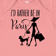thumbnail image 4 of Inktastic I'd Rather Be in Paris- shopping and travel Girls Baby Bodysuit, 4 of 5