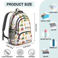 thumbnail image 5 of Tractor and Sheep Gray Pattern Cute School Backpack Bag with Padded Back and Adjustable Shoulder Straps 16.9 X 12.6 X 5.9 Inches, 5 of 5