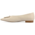 thumbnail image 3 of Journee Womens Elowen Slip On Slim Squared Off Pointed Toe Flats, 3 of 10