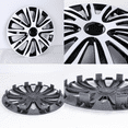 thumbnail image 5 of 15" White & Black Hubcaps/Wheel Covers for Most Cars,Set of 4 Snap on Car Truck SUV Hub Cap,ABS Material, 5 of 8