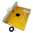 thumbnail image 1 of Multifunctional Aluminium Router Table Insert Plate W/ Miter Gauge WorkBenches Wood Router Trimmer Models Engraving Machine ,Woodworking Protractor, 1 of 7