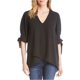 thumbnail image 2 of Blusa de Manga larga con lazo cruzado Karen Kane para mujer negro pequeño, 2 of 2