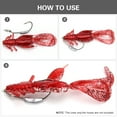 thumbnail image 2 of TFixol 4-Pack Realistic PVC Shrimp Lures, 10cm, 6th Color, Eco-Friendly Freshwater Fishing Baits, 2 of 6