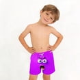 thumbnail image 6 of LIBRCLO Kids Swim Trunks Boys Quick Dry Shorts Boys Swim Trunks Fashion Prints Bathing Suits Summer Hawaiian Kids Beach Swimming Shorts Size 6-7Years Purple, 6 of 7