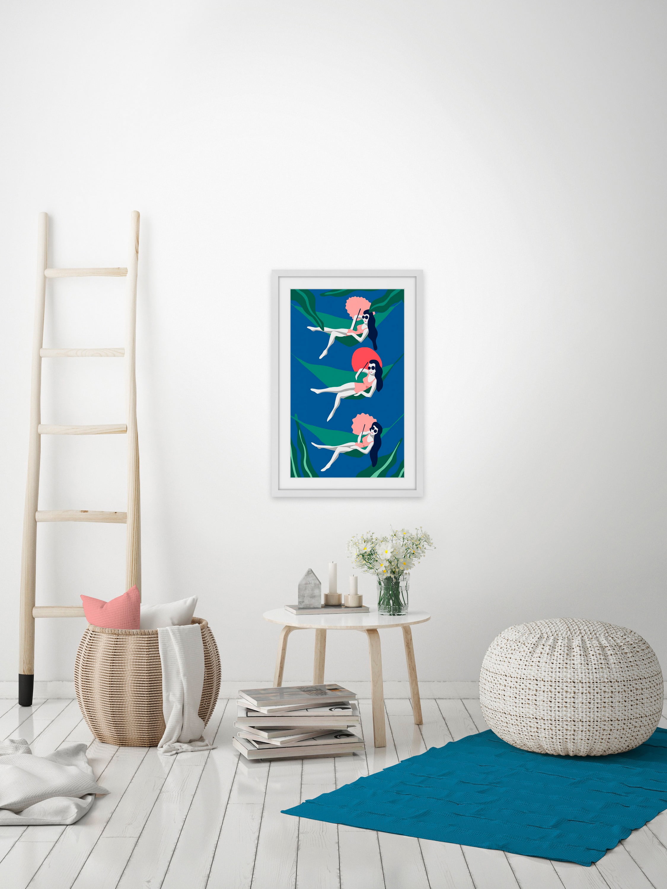 Summer Swing Framed Painting Print