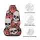 thumbnail image 4 of Balery Skull and Roses Funda de Asiento para Auto con Diseño - Cubierta Frontal Suave y Transpirable con Protector Antideslizante- 1 Unidad, 4 of 5