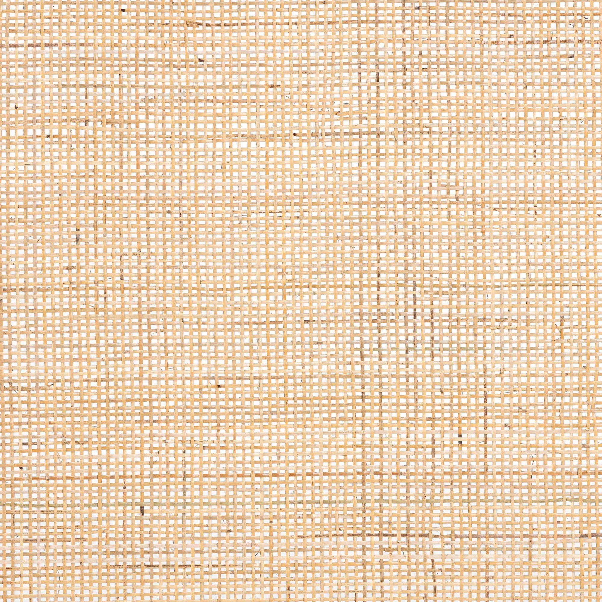 bali & pari Aurelia Rattan and Bayur Wood BOHO Headboard, Queen Size, Natural Brown