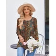 thumbnail image 5 of Zeagoo Womens Blouses Womens Tops Casual Crew Neck Shirts Basic Tees Business Work Blouses Beach Vacation Clothes for Women Green, 5 of 8