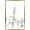 Gold Framed Version, variant on Line Art - New York Skyline Wall Poster, 22.375" x 34"