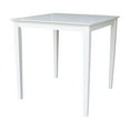 thumbnail image 4 of 36" Square Counter Height Dining Table with 2 X-Back Stools - White - 3-Piece Set, 4 of 5
