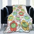 thumbnail image 5 of Cute Frog Blanket Gifts for Adults Kids Girls Women Soft Lightweight Warm Cozy Frog Throw Blankets for Bed Living Room Sofa Couch Decor 50x40in, 5 of 6