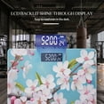 thumbnail image 3 of High Precision Body Weight Scale Smart Bathroom Scales with Large LCD Display(400lbs),Decorative for Bedroom-Large Painting Of Cherry Blossoms On Blue Background, 3 of 4