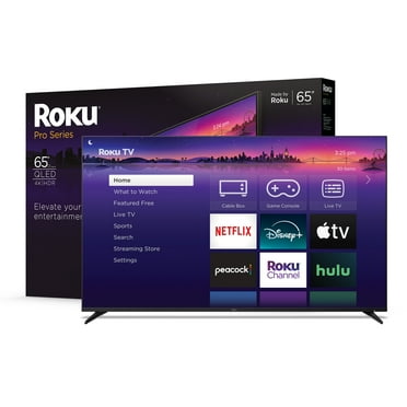 Roku 65-Inch Pro Series 4K QLED Smart Roku TV with Backlit Roku Voice Remote Pro, Dolby Vision IQ, 120Hz Refresh Rate