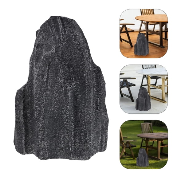OUNONA Grey Decorative Artificial Landscape Rock, 1 Pack for Outdoor Garden, Yard, Patio, and Theatrical Prop Decoration
