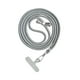 thumbnail image 5 of Cordón para teléfono universal desmontable de nailon para el cuello, sistema de sujeción de seguridad Gris claro, 5 of 9