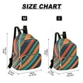 thumbnail image 2 of FORMRS Mini Backpack Purse for Women Quilted Travel Daypack Casual Shoulder Bag, Retro Stripes, 2 of 7