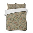 thumbnail image 2 of Vintage Spring Floral King Size Down Alternative Comforter, Lightweight Comforter Quilt Bedding Set with Pillow Shams Farmhouse Flowers Green Vintage All Seasons Bed Comforter Duvet Insert 96"x106", 2 of 7