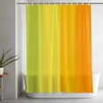 thumbnail image 4 of Colorful Gradient Shower Curtain, Green Yellow Orange Ombre Striped Modern Waterproof Shower Curtain Set with 12 Hooks Lightweight Bath Curtains Fabric Bathroom Decor 48x72 Inches, 4 of 9