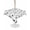 White, variant on Outdoor Tablecloth with Umbrella Hole for Patio/Picnic/Party/Camping, Clubs Sport Waterproof Table Cloth Square Cover Washable, Cartoon Classic Clubs Pattern (60"x 60")