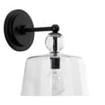 thumbnail image 5 of J&D Designs Hudson 12" Transitional Metal Wall Sconce in Black and Clear, 5 of 5