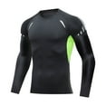 thumbnail image 4 of Mens Sports Long Sleeved Tight Fitting Autumn Fitness Basketball Suit Quick Drying Breathable Track And Field Printed Mesh Bottom Coat, 4 of 4