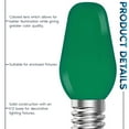 thumbnail image 4 of Luxrite 12-Pack C7 LED Green Replacement Light Bulbs for String Lights 0.5W Colored Bulb Enclosed Fixture Rated UL E12 Indoor Outdoor, 4 of 7