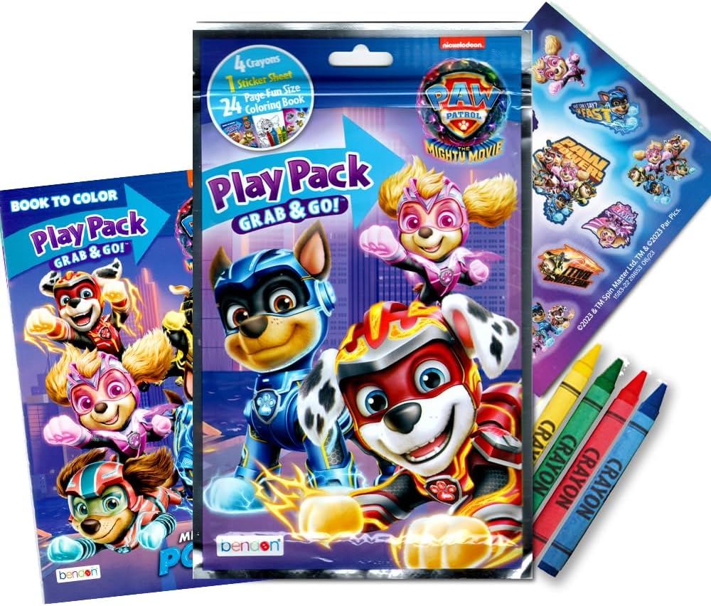 Jumbo Paw Patrol – Libro Da Colorare E Attività Per Ragazze Con Adesivi, Pastelli E Porta Da Supereroe – Tema Skye, Età 2-4 Anni
