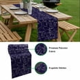 thumbnail image 5 of Abstract Style Table Runner - 60 Inch Long, Kitchen Dining Table Runner Dresser Scarves, Face Line Modern Character Art Navy Blue Farmhouse Decor for Coffee Tables Wedding Party Banquet, 5 of 8
